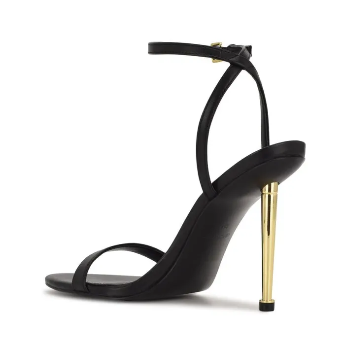 Nine West Heels Women Reina Ankle Strap Sandals Black Nine West Heels Women Reina Ankle Strap Sandals Black