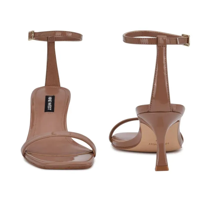 Nine West Heels Women Ripe Heeled Sandals Clay Patent Nine West Heels Women Ripe Heeled Sandals Clay Patent