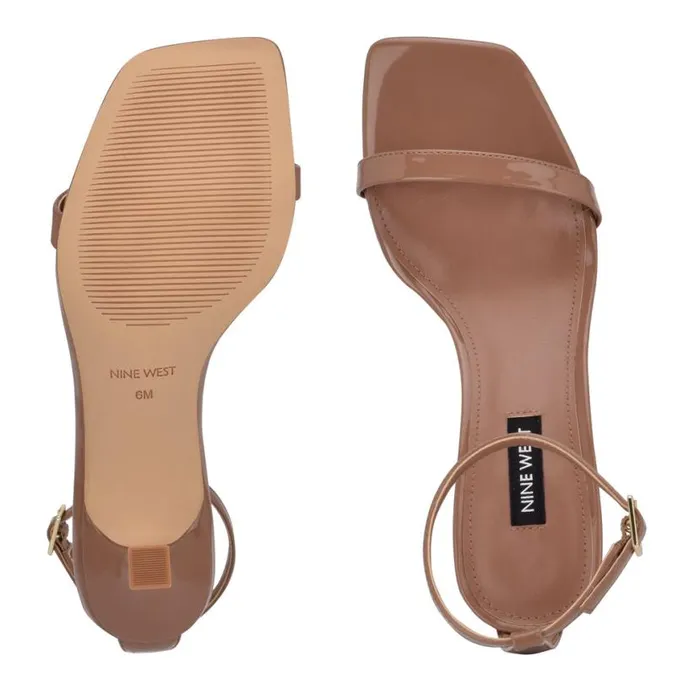 Nine West Heels Women Ripe Heeled Sandals Clay Patent Nine West Heels Women Ripe Heeled Sandals Clay Patent