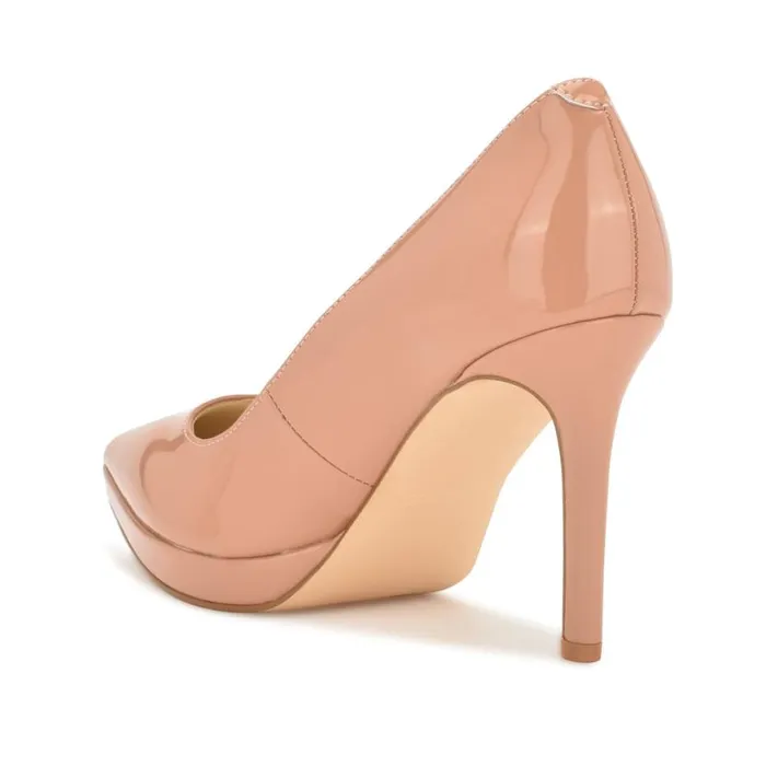 Nine West Heels Women Shelbe Platform Pumps Nude Patent Nine West Heels Women Shelbe Platform Pumps Nude Patent