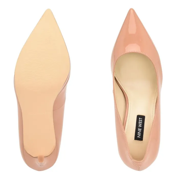 Nine West Heels Women Shelbe Platform Pumps Nude Patent Nine West Heels Women Shelbe Platform Pumps Nude Patent