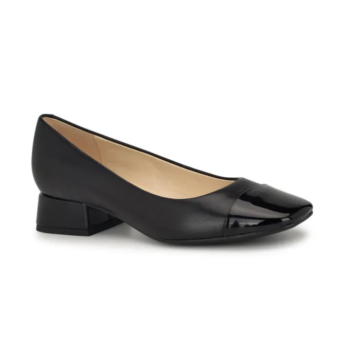 Nine West Heels Women Sophe Cap Toe Pumps Black Leatherblack Nine West Heels Women Sophe Cap Toe Pumps Black Leatherblack