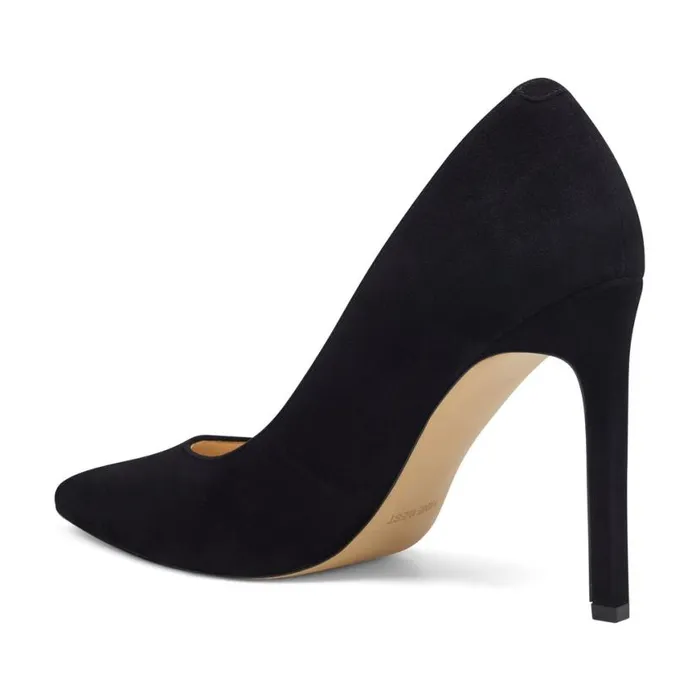 Nine West Heels Women Tatiana Pointy Toe Pumps Black Suede Nine West Heels Women Tatiana Pointy Toe Pumps Black Suede