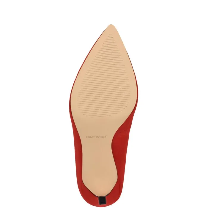 Nine West Heels Women Tatiana Pointy Toe Pumps Red Suede Nine West Heels Women Tatiana Pointy Toe Pumps Red Suede