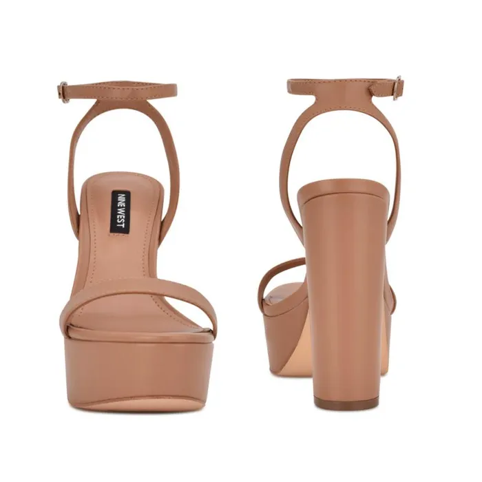 Nine West Heels Women Uknow Platform Dress Sandals Light Tan Nine West Heels Women Uknow Platform Dress Sandals Light Tan