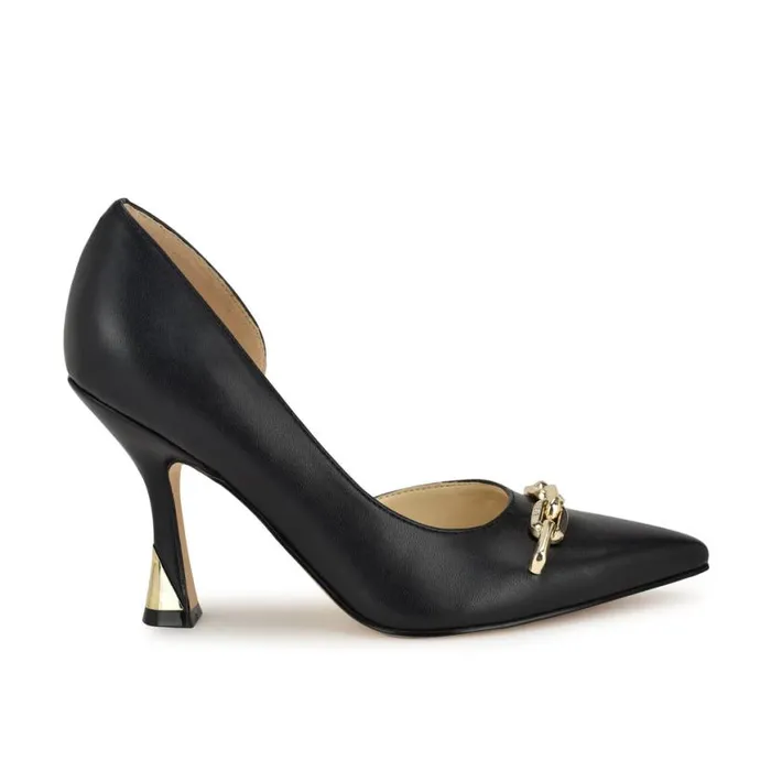 Nine West Heels Women Vampe D039Orsay Chain Pumps Black