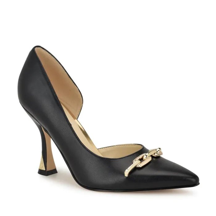 Nine West Heels Women Vampe D039Orsay Chain Pumps Black