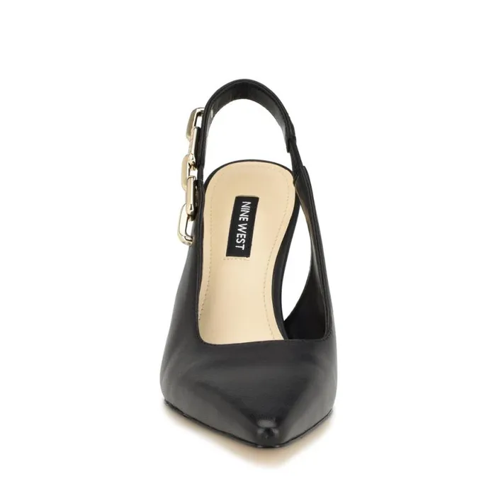 Nine West Heels Women Veroni Slingback Pumps Black Nine West Heels Women Veroni Slingback Pumps Black