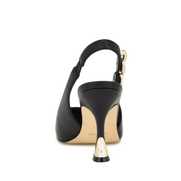 Nine West Heels Women Veroni Slingback Pumps Black Nine West Heels Women Veroni Slingback Pumps Black