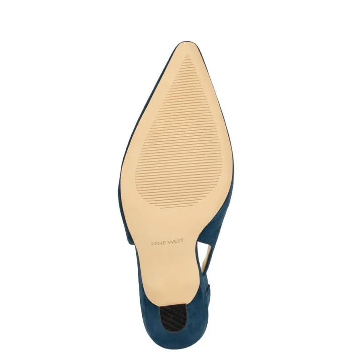 Nine West Heels Women Veroni Slingback Pumps Dark Blue Nine West Heels Women Veroni Slingback Pumps Dark Blue