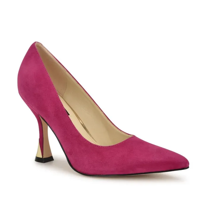 Nine West Heels Women Vylot Pointy Toe Pumps Pink Suede Nine West Heels Women Vylot Pointy Toe Pumps Pink Suede