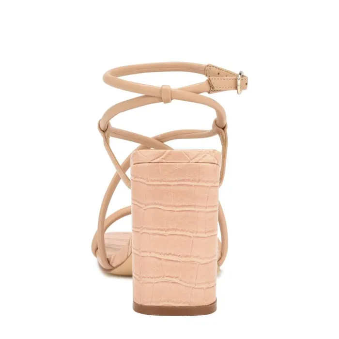 Nine West Heels Women Yeera Strappy Heeled Sandals Warm Blush Nine West Heels Women Yeera Strappy Heeled Sandals Warm Blush