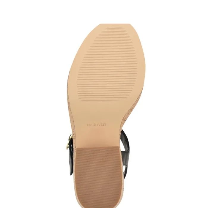Nine West Sandals Women Amye Ankle Strap Wedge Sandals Black Nine West Sandals Women Amye Ankle Strap Wedge Sandals Black