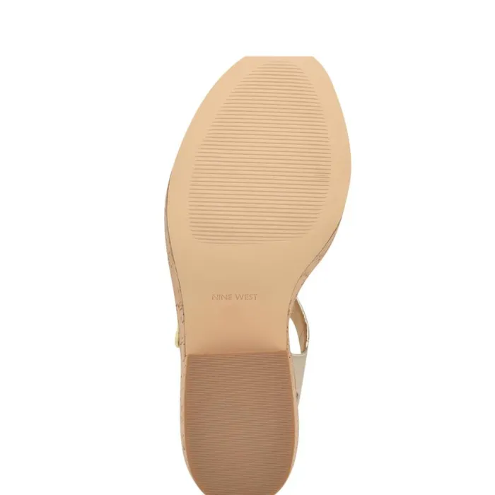 Nine West Sandals Women Amye Ankle Strap Wedge Sandals Platino Nine West Sandals Women Amye Ankle Strap Wedge Sandals Platino