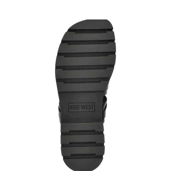 Nine West Sandals Women Cazz Fisherman Slide Sandals Black