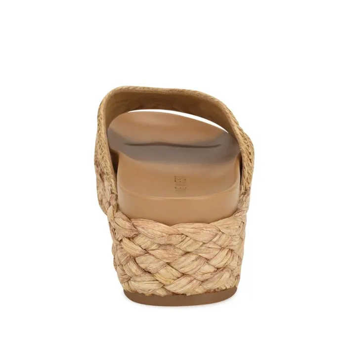 Nine West Sandals Women Corel Flatform Sandals Natural