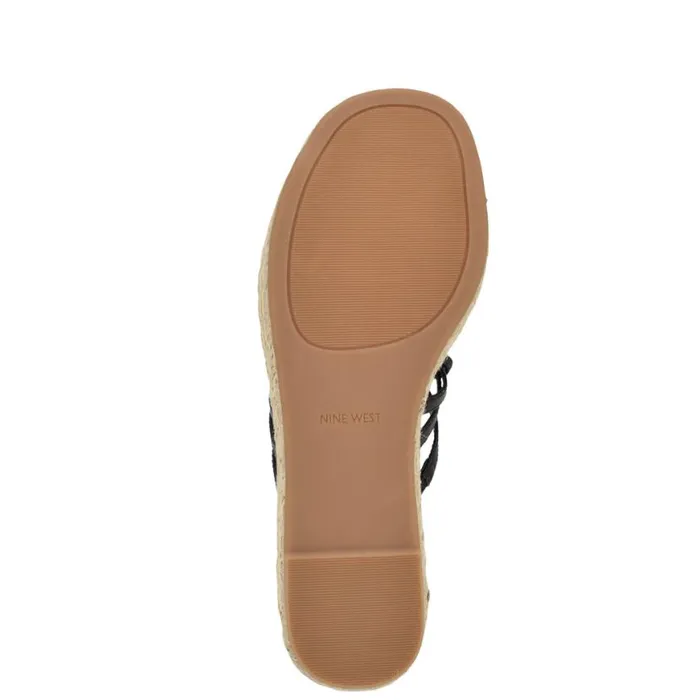 Nine West Sandals Women Cristy Espadrille Wedge Sandals Black Nine West Sandals Women Cristy Espadrille Wedge Sandals Black