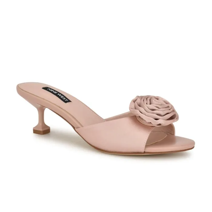 Nine West Sandals Women Dhalia Rosette Sandals Pink Nine West Sandals Women Dhalia Rosette Sandals Pink