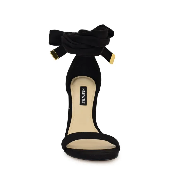 Nine West Sandals Women Donatela Ankle Wrap Sandals Black Nine West Sandals Women Donatela Ankle Wrap Sandals Black