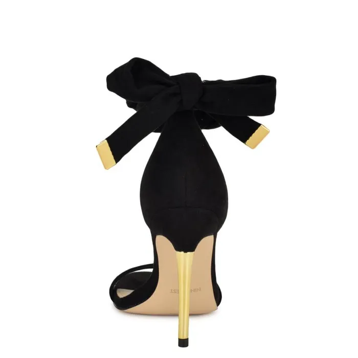 Nine West Sandals Women Donatela Ankle Wrap Sandals Black Nine West Sandals Women Donatela Ankle Wrap Sandals Black