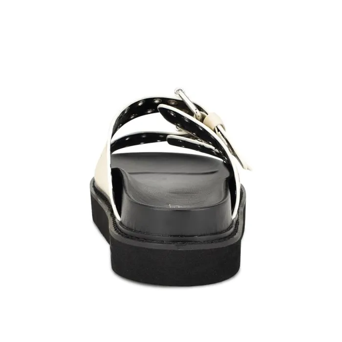 Nine West Sandals Women Eleny Buckle Slide Sandals Chic Cream Nine West Sandals Women Eleny Buckle Slide Sandals Chic Cream