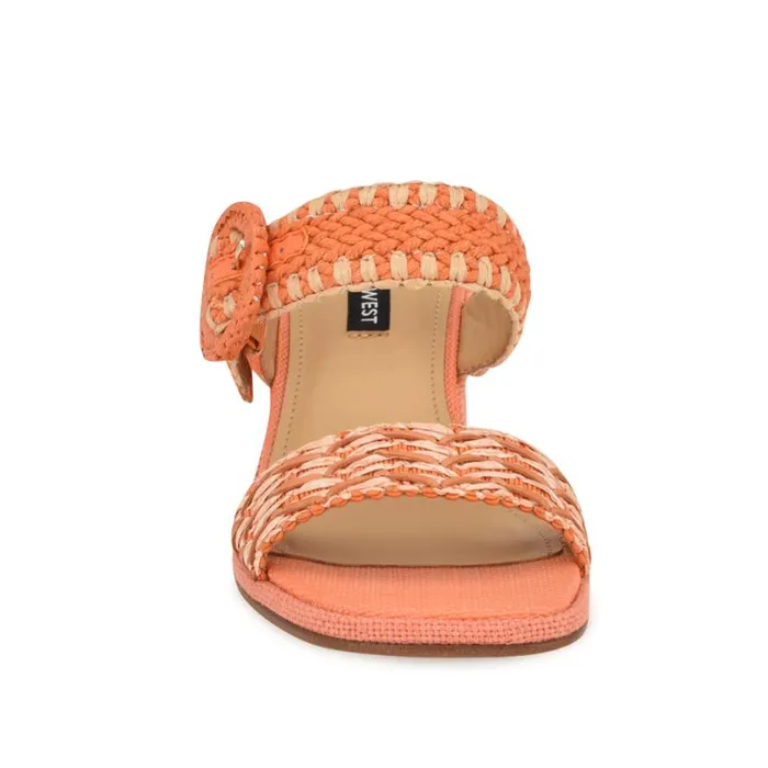 Nine West Sandals Women Emerey Woven Slide Sandals Orange Nine West Sandals Women Emerey Woven Slide Sandals Orange
