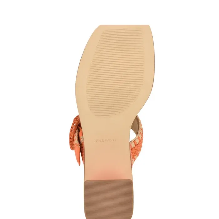 Nine West Sandals Women Emerey Woven Slide Sandals Orange Nine West Sandals Women Emerey Woven Slide Sandals Orange