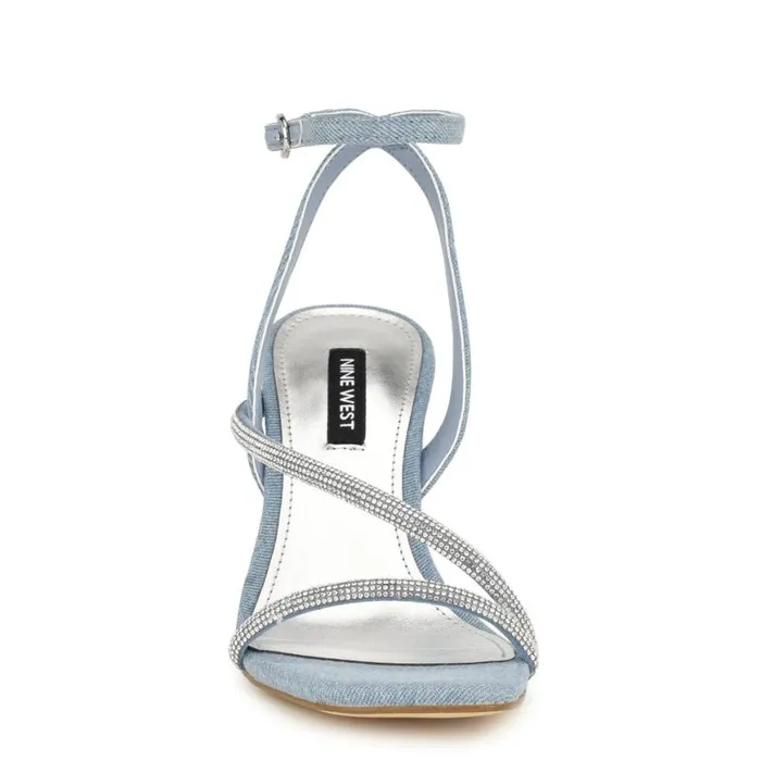 Nine West Sandals Women Gaden Ankle Strap Sandals Denim Nine West Sandals Women Gaden Ankle Strap Sandals Denim