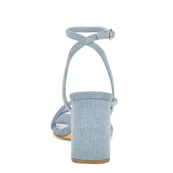 Nine West Sandals Women Gaden Ankle Strap Sandals Denim Nine West Sandals Women Gaden Ankle Strap Sandals Denim
