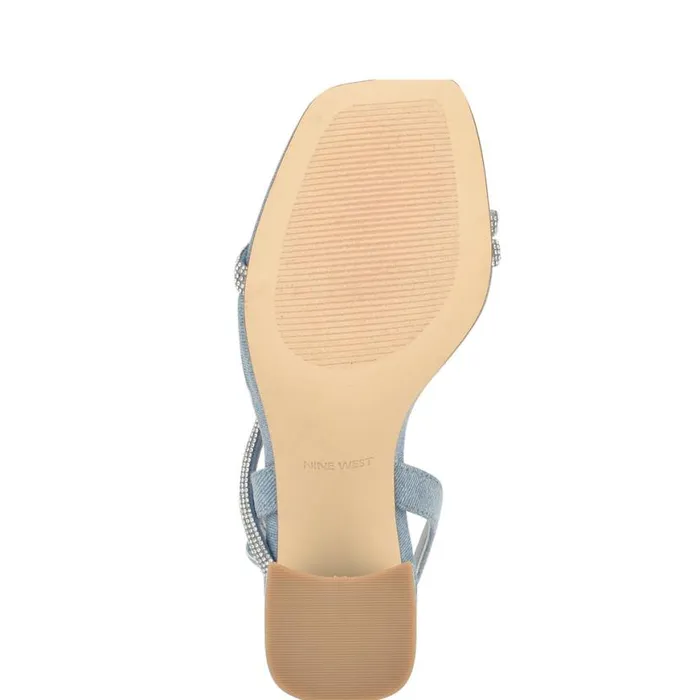 Nine West Sandals Women Gaden Ankle Strap Sandals Denim Nine West Sandals Women Gaden Ankle Strap Sandals Denim
