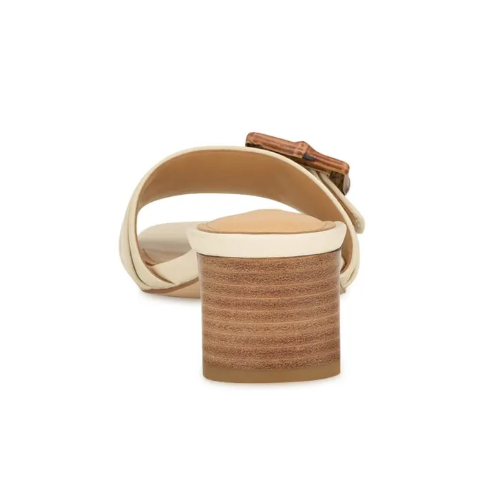 Nine West Sandals Women Garta Buckle Slide Sandals Chic Cream Nine West Sandals Women Garta Buckle Slide Sandals Chic Cream