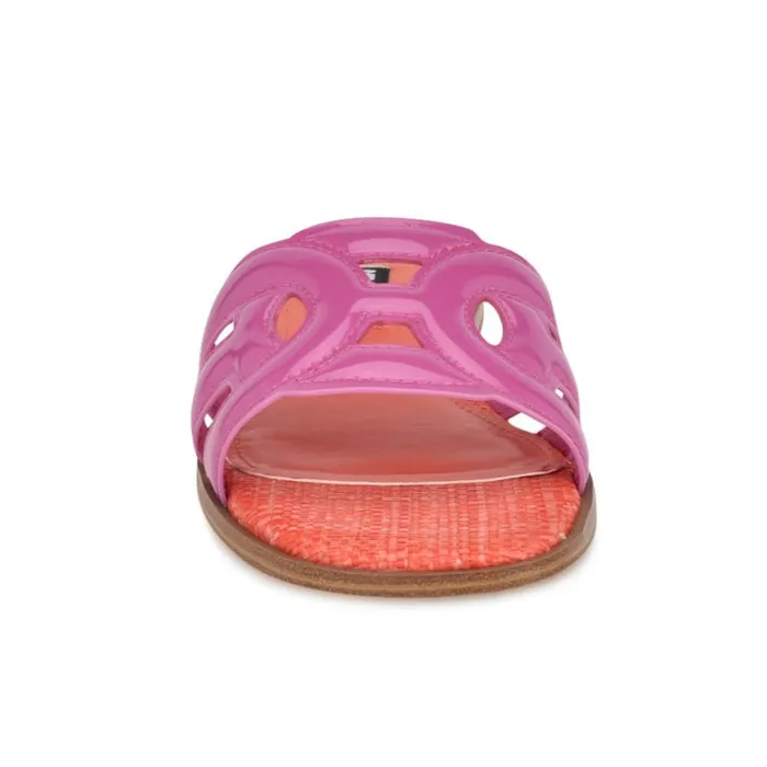 Nine West Sandals Women Geena Flat Slide Sandals Pinkorange Nine West Sandals Women Geena Flat Slide Sandals Pinkorange