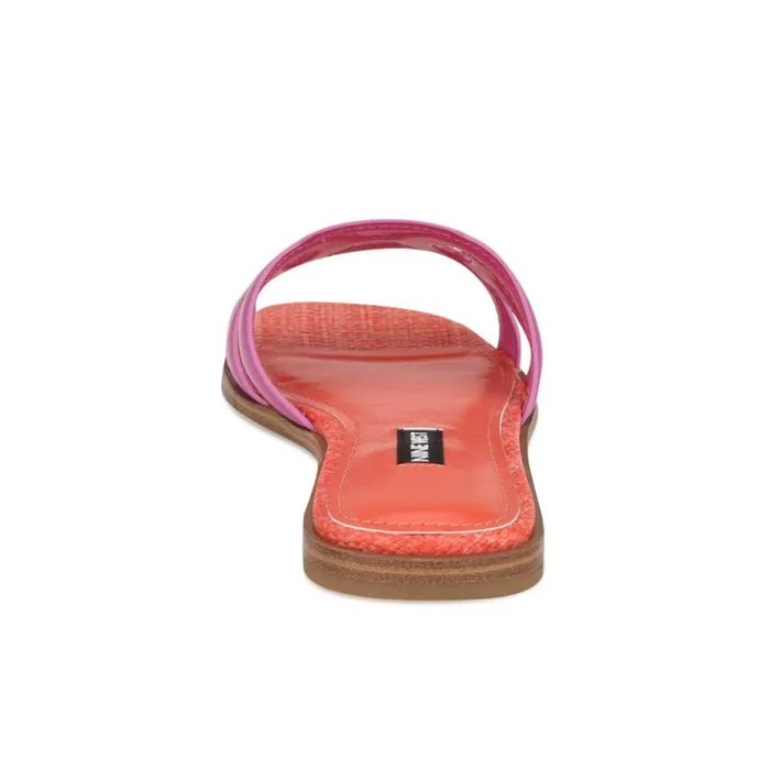 Nine West Sandals Women Geena Flat Slide Sandals Pinkorange Nine West Sandals Women Geena Flat Slide Sandals Pinkorange