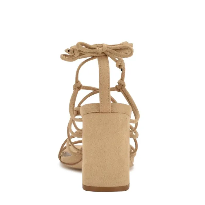 Nine West Sandals Women Glaven Ankle Wrap Sandals Tan Suede Nine West Sandals Women Glaven Ankle Wrap Sandals Tan Suede