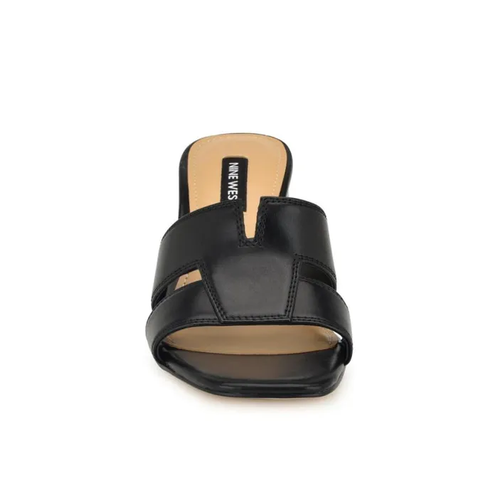 Nine West Sandals Women Griselda Block Heel Sandals Black