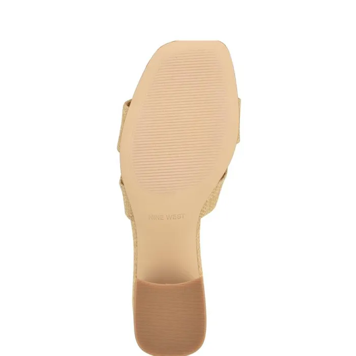 Nine West Sandals Women Griselda Block Heel Sandals Light Natural Raffia Nine West Sandals Women Griselda Block Heel Sandals Light Natural Raffia
