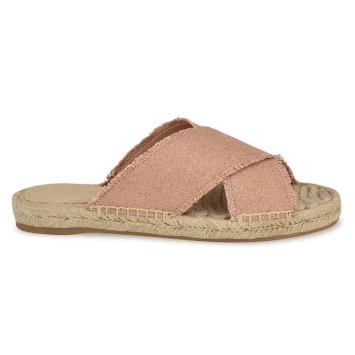 Nine West Sandals Women Hamden Flat Casual Sandals Light Pink