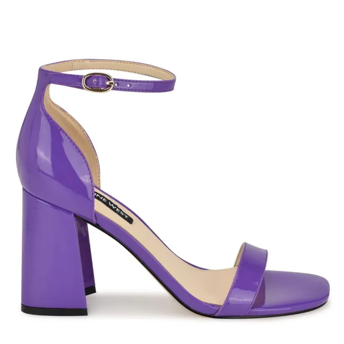 Nine West Sandals Women Ilea Ankle Strap Sandals Bright Purple