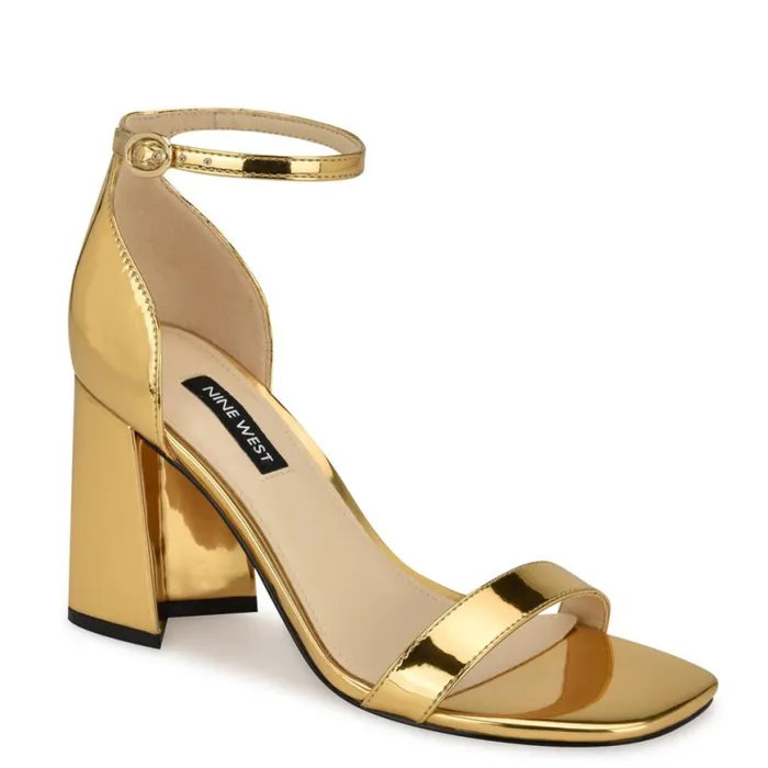 Nine West Sandals Women Ilea Ankle Strap Sandals Bronze