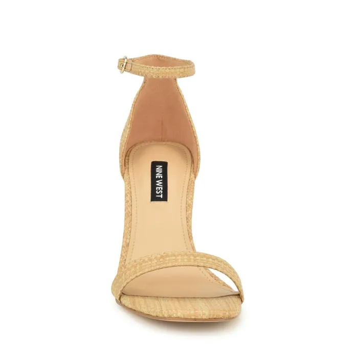Nine West Sandals Women Ilea Ankle Strap Sandals Natural Raffia Nine West Sandals Women Ilea Ankle Strap Sandals Natural Raffia