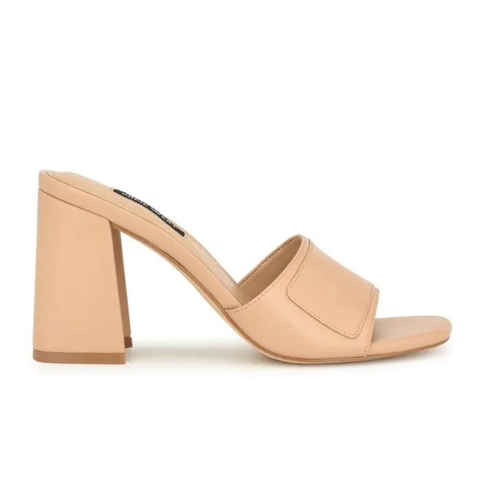 Nine West Sandals Women Iriss Slide Sandals Warm Blush