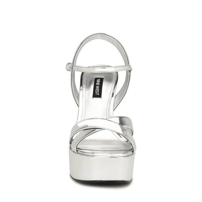 Nine West Sandals Women Iriv Platform Sandals Silver Nine West Sandals Women Iriv Platform Sandals Silver