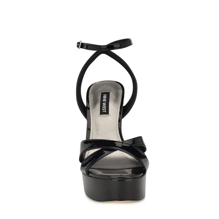 Nine West Sandals Women Jessie Platform Ankle Strap Sandals Black