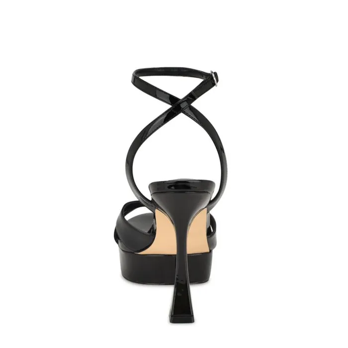 Nine West Sandals Women Jessie Platform Ankle Strap Sandals Black