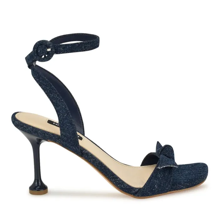 Nine West Sandals Women Kensta Bow Sandals Denim