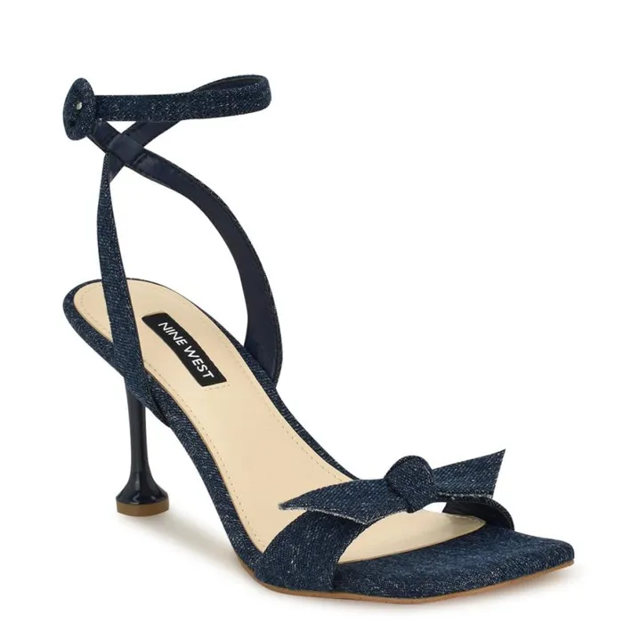Nine West Sandals Women Kensta Bow Sandals Denim Nine West Sandals Women Kensta Bow Sandals Denim