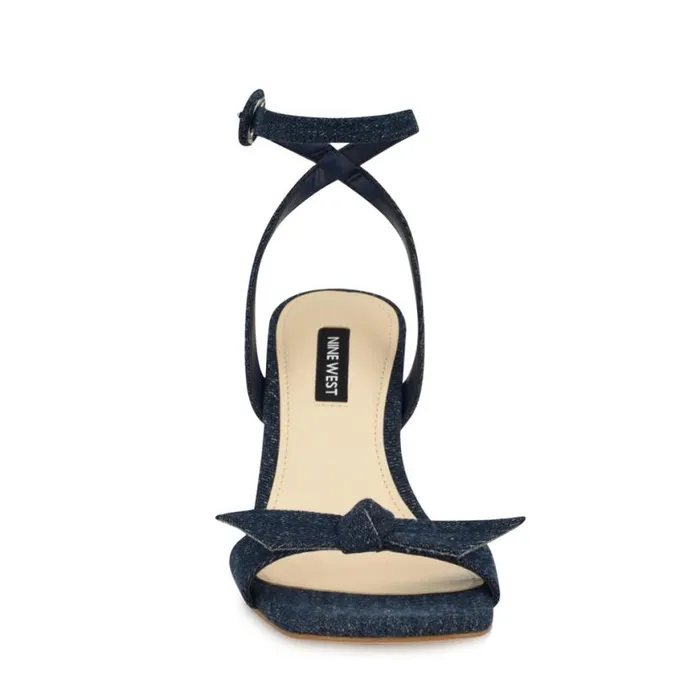 Nine West Sandals Women Kensta Bow Sandals Denim Nine West Sandals Women Kensta Bow Sandals Denim