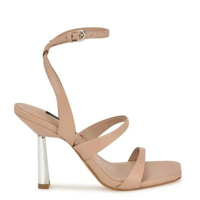Nine West Sandals Women Kiya Ankle Strap Sandals Light Natural