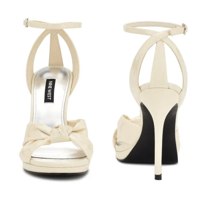 Nine West Sandals Women Lovya Ankle Strap Sandals Chic Cream Patent Nine West Sandals Women Lovya Ankle Strap Sandals Chic Cream Patent
