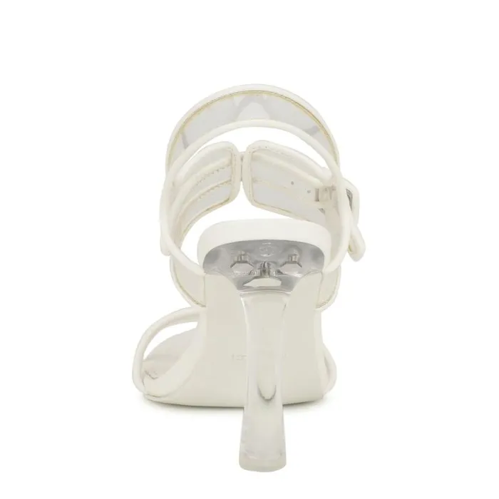 Nine West Sandals Women Lucile Clear Strappy Sandals Clear